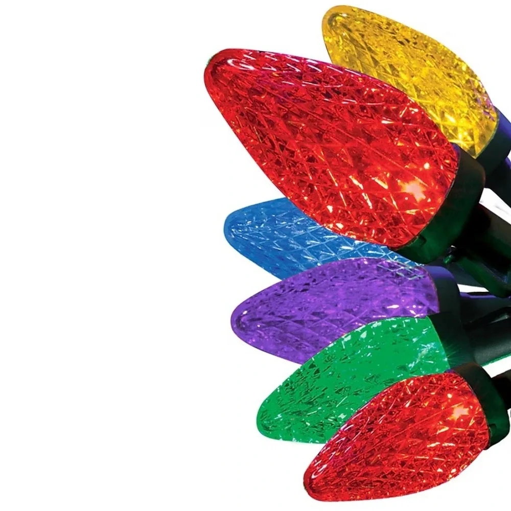GE Energy Smart 100‎ LED Lights C9 LED Multicolor Christmas Indoor Outdoor 66 Ft